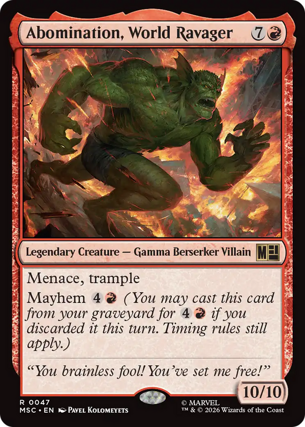 Abomination, World Ravager (MSC) (Pre-Order)