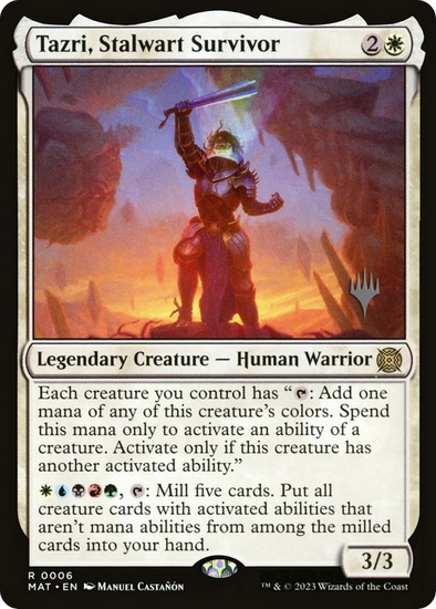 Tazri, Stalwart Survivor - Promo Pack (PMAT)