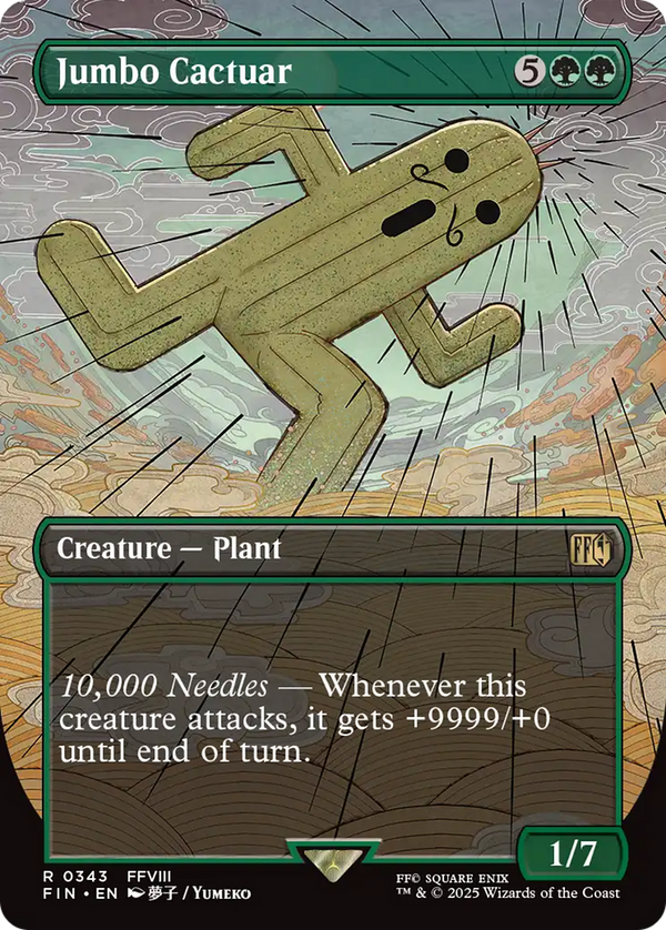Jumbo Cactuar - Borderless (FIN)