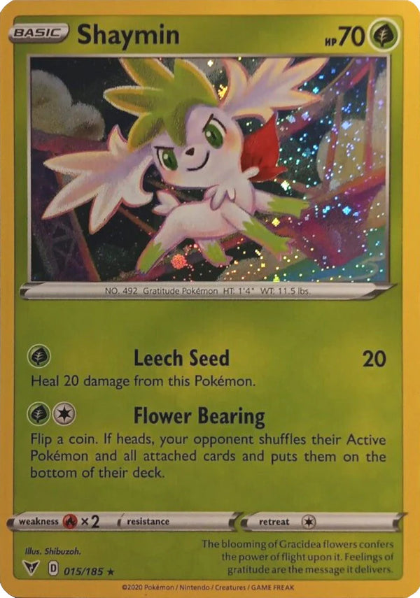 Shaymin - 015/185 - Holo Rare (Cosmos Holo)