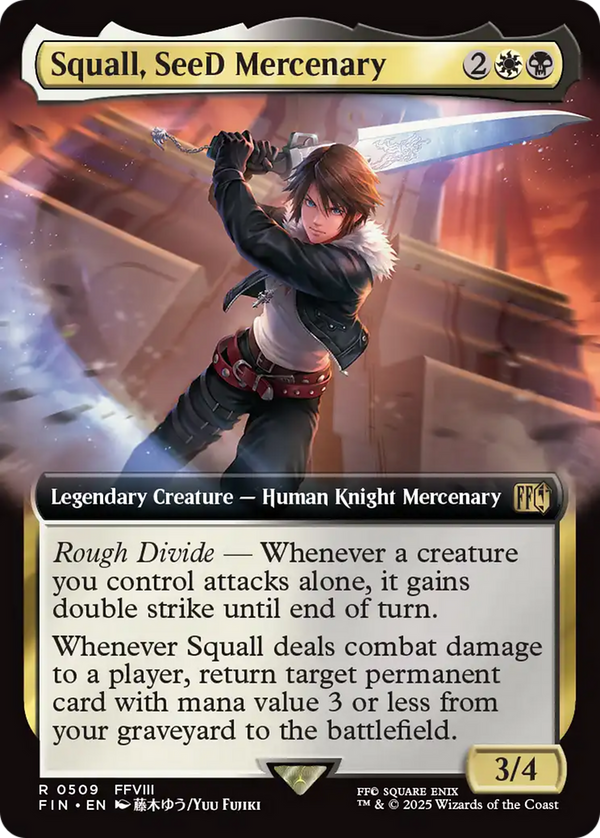 Squall, SeeD Mercenary - Extended Art (FIN)