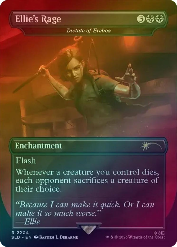 Ellie's Rage // Dictate of Erebos - The Last Of Us Part II (Rainbow Foil) (SLD)