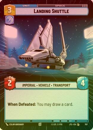 Landing Shuttle (Hyperspace) - 797 - Common (Foil)
