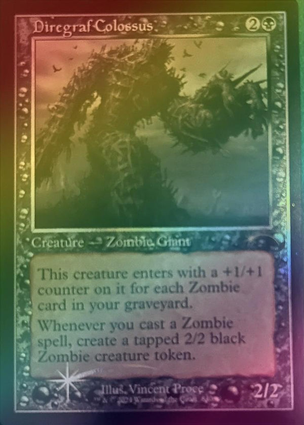 Diregraf Colossus - Retro Frame - Zippy Zombies (Foil) (SLD)