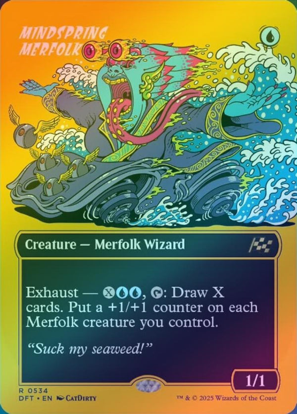 Mindspring Merfolk - Borderless Rude Rider (First-Place Foil) (DFT)