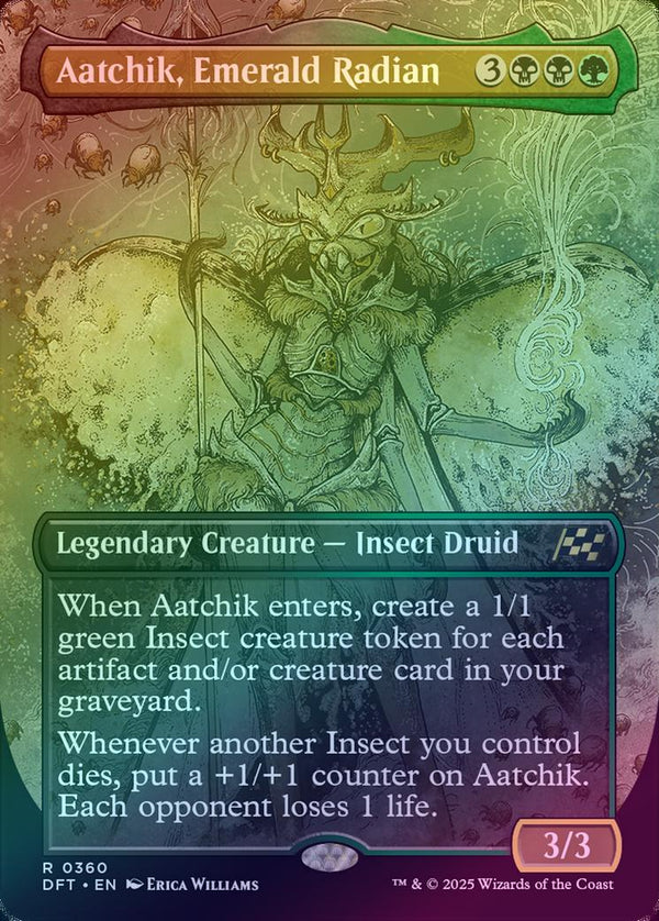 Aatchik, Emerald Radian - Borderless (Foil) (DFT)