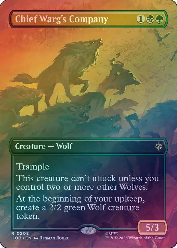 Chief Warg's Company - Borderless Scene (Foil) (HOB) (Pre-Order)