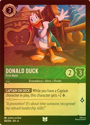 Donald Duck (First Mate) - 80/204 - Uncommon (Foil)