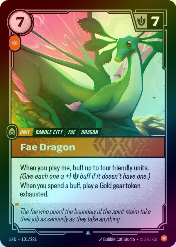 Fae Dragon - 101/221 - Uncommon (Foil)