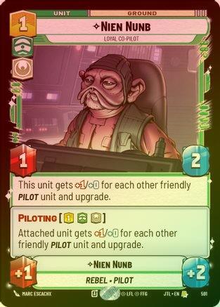 Nien Nunb - Loyal Co-Pilot - 591 - Rare (Foil)