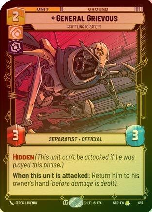 General Grievous - Scuttling to Safety (Foil) - 697 - Rare (Foil)