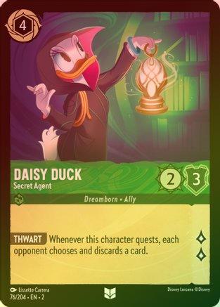 Daisy Duck (Secret Agent) - 76/204 - Uncommon (Foil)