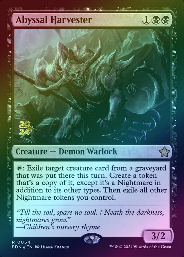 Abyssal Harvester - Prerelease Promo (Foil) (PFDN)