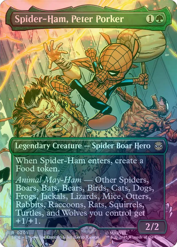 Spider-Ham, Peter Porker - Borderless Scene (Foil) (SPM)