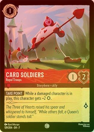 Card Soldiers (Royal Troops) - 129/204 - Common (Foil)