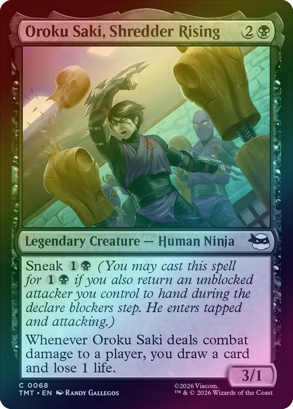 Oroku Saki, Shredder Rising (Foil) (TMT)