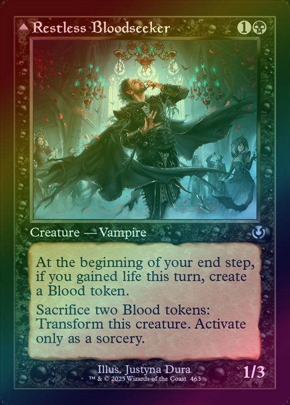 Restless Bloodseeker // Bloodsoaked Reveler - Retro Frame (Foil) (INR)