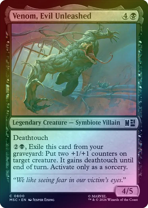 Venom, Evil Unleashed (Foil) (MSC)