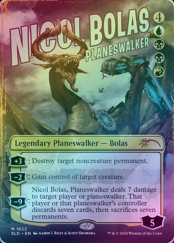 Nicol Bolas, Planeswalker - Outlaw Anthology 1 Rebellious Renegades (Rainbow Foil) (SLD)