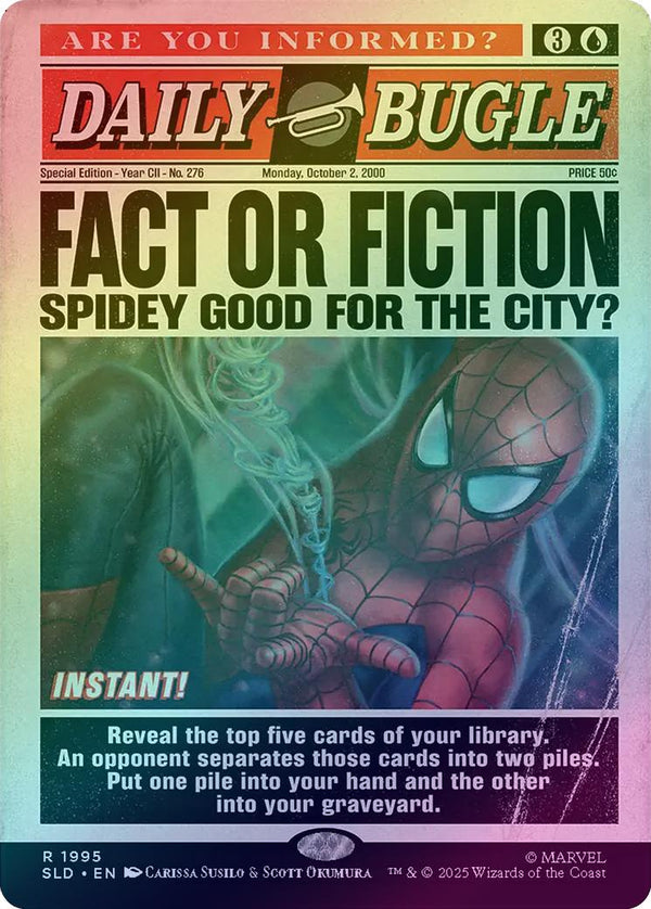 Fact or Fiction - Marvel's Spider-Man: Daily Bugle Breaking News (Rainbow Foil) (SLD)