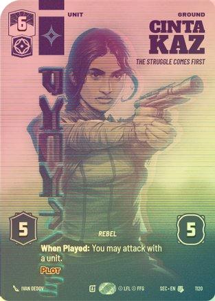 Cinta Kaz - The Struggle Comes First (Prestige Foil) - 1120 - Uncommon (Foil)