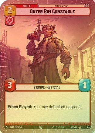 Outer Rim Constable (Hyperspace Foil) - 919 - Common (Foil)