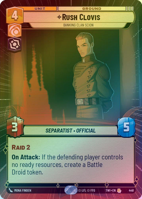 Rush Clovis - Banking Clan Scion (Hyperspace) - 448 - Rare (Foil)