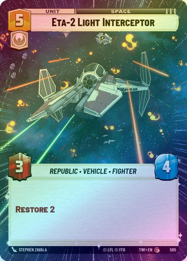 Eta-2 Light Interceptor (Hyperspace) - 505 - Common (Foil)