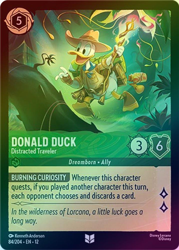 Donald Duck (Distracted Traveler) - 84/204 - Uncommon (Foil)