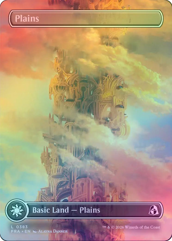 Plains (383) - Tower Full Art (Foil) (FRA)