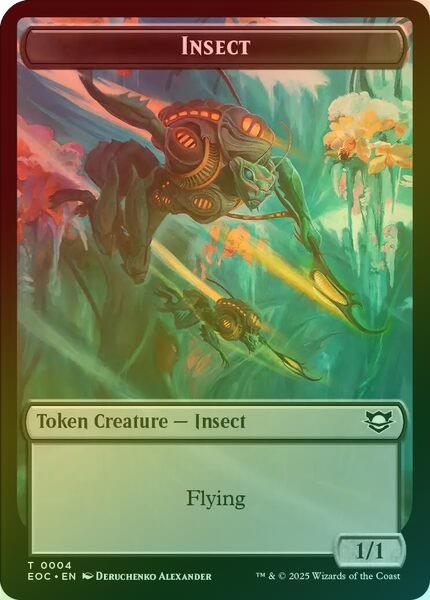 Insect // Beast (005) Token (Foil) (TEOC)