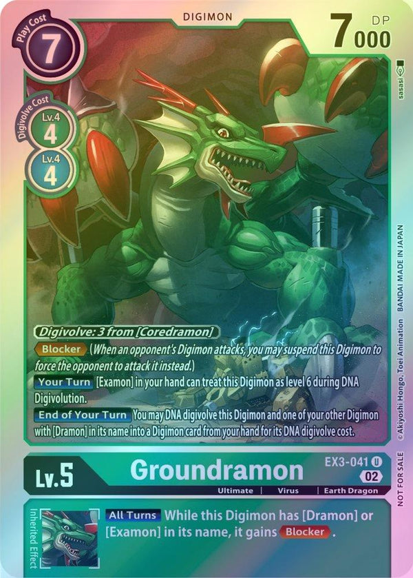 Groundramon (Box Topper) - EX03-041 - Uncommon (Foil)