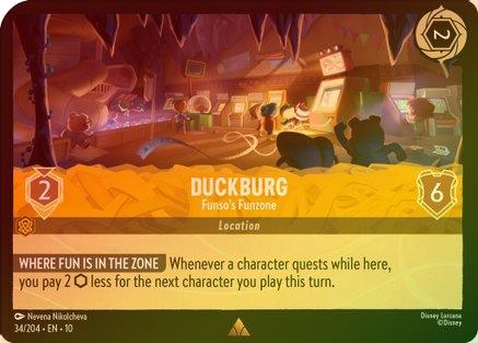 Duckburg (Funso's Funzone) - 34/204 - Rare (Foil)