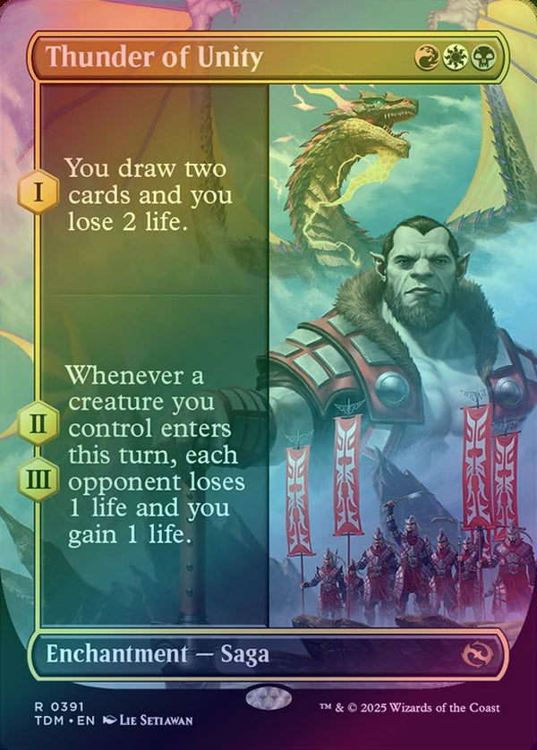 Thunder of Unity - Borderless (Foil) (TDM)