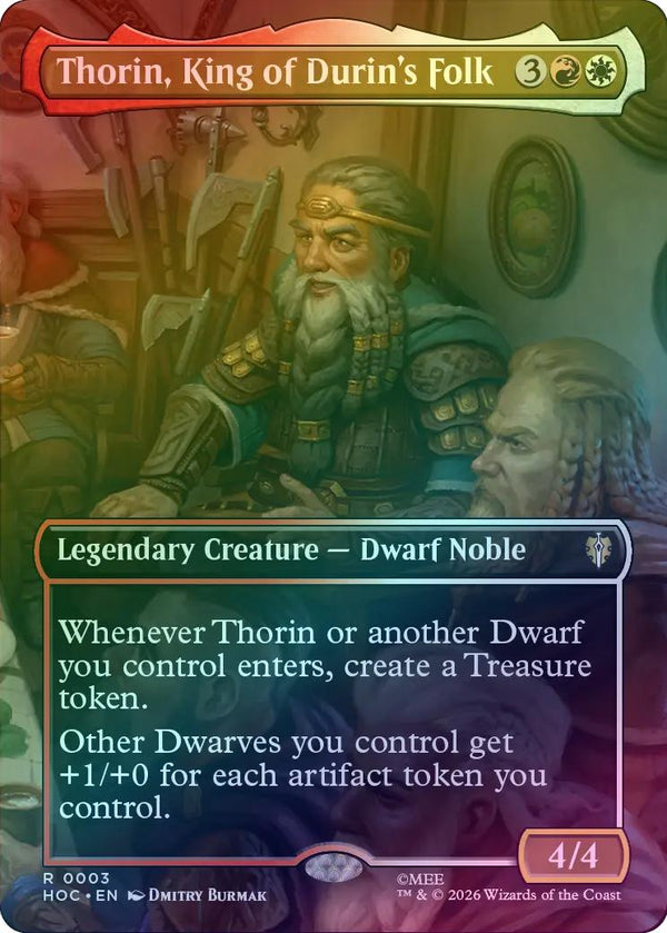 Thorin, King of Durin's Folk - Borderless (Foil) (HOC)