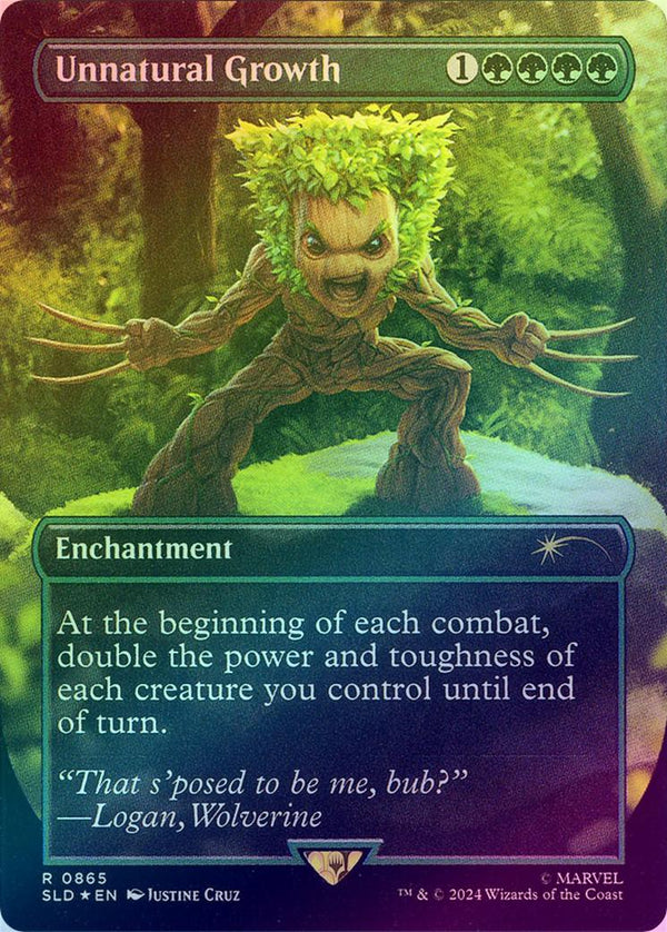 Unnatural Growth - Borderless (Foil) (SLD)