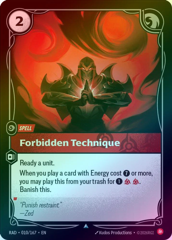 Forbidden Technique - 010/167 - Uncommon (Foil)