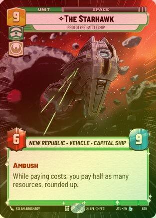 The Starhawk - Prototype Battleship (Hyperspace) - 839 - Legendary (Foil)