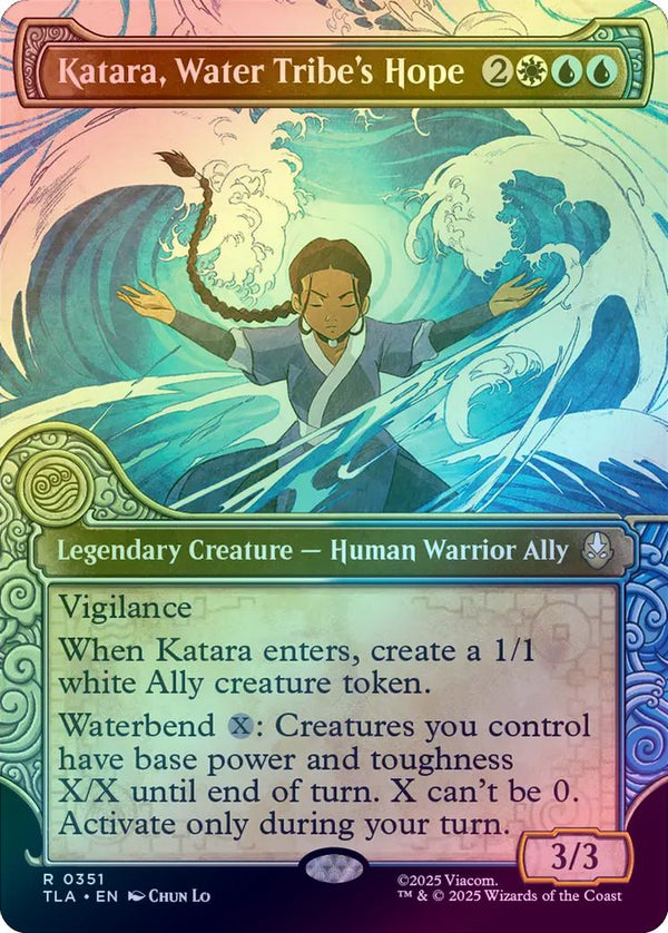 Katara, Water Tribe's Hope - Elemental Frame Showcase (Foil) (TLA)