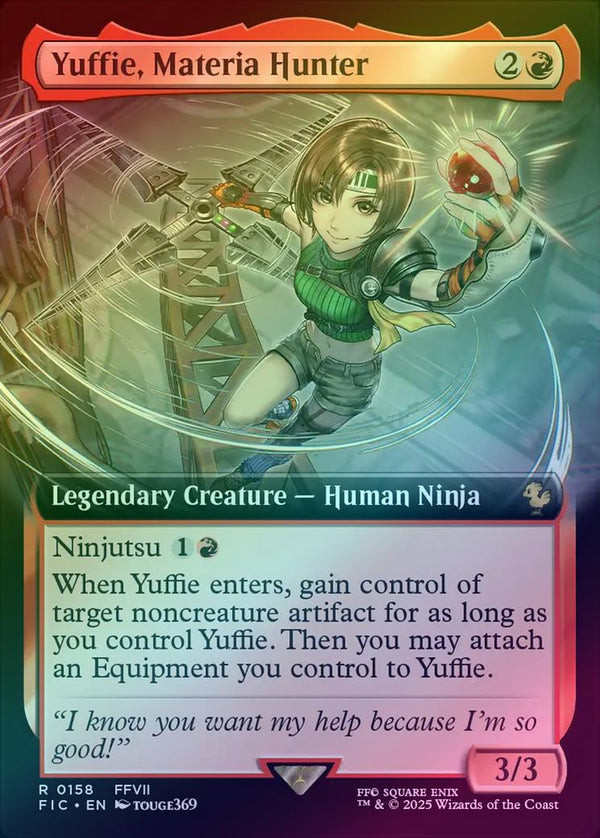 Yuffie, Materia Hunter - Extended Art (Foil) (FIC)