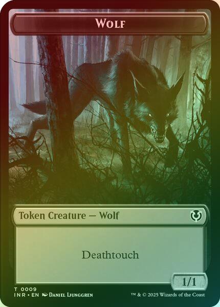Wolf (009) // Wolf (018) Token (Foil) (TINR)
