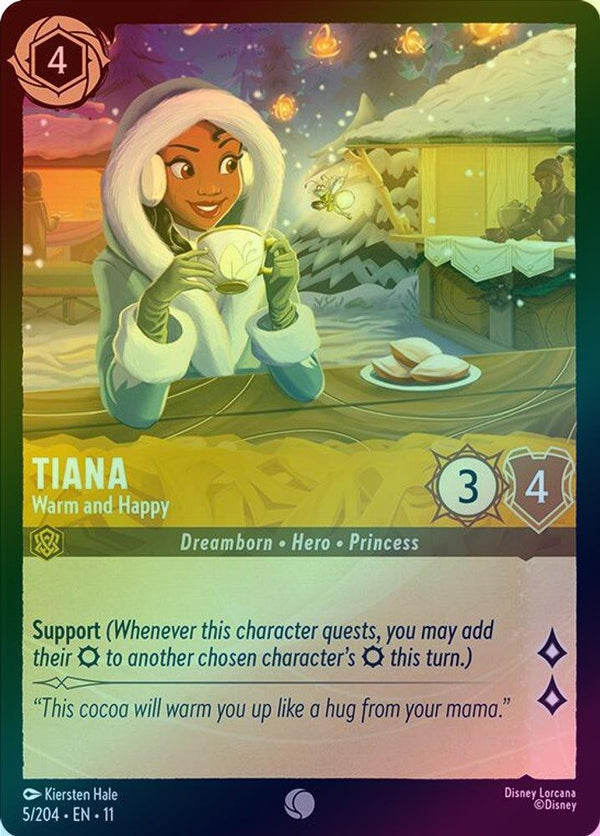 Tiana (Warm and Happy) - 5/204 - Common (Foil)
