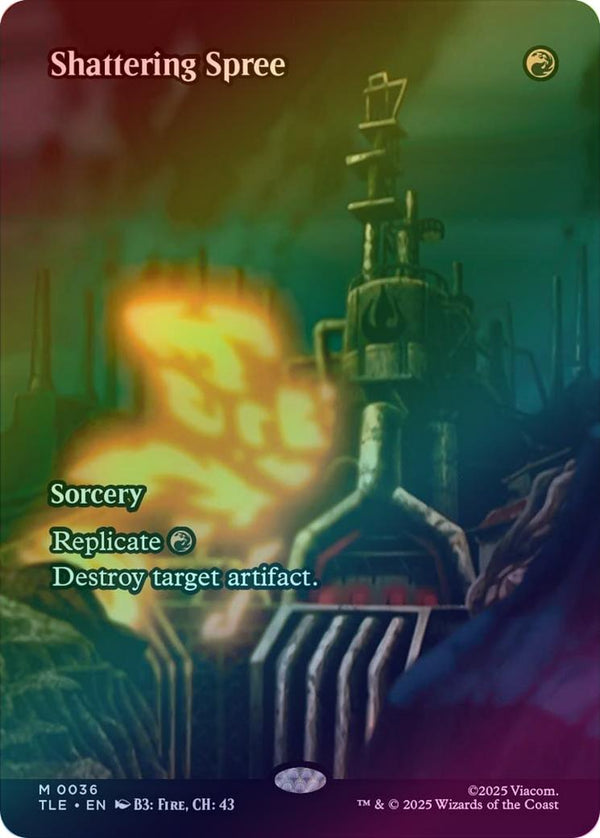 Shattering Spree - Borderless Source Material (Foil) (TLE)