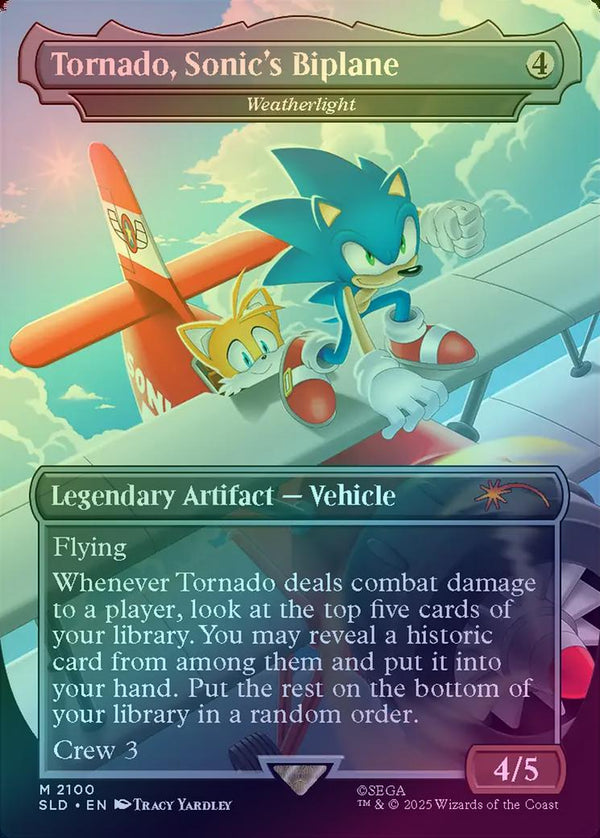 Tornado, Sonic's Biplane // Weatherlight - Secret Lair x Sonic: Turbo Gear (Rainbow Foil) (SLD)