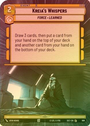 Kreia's Whispers (Hyperspace Foil) - 988 - Common (Foil)