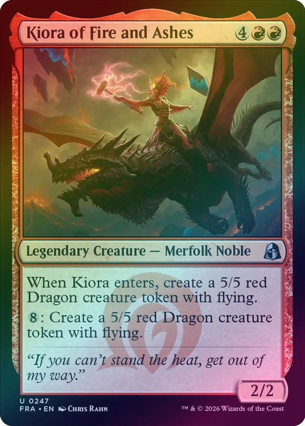 Kiora of Fire and Ashes (Foil) (FRA)