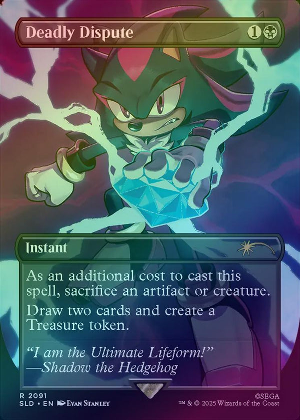 Deadly Dispute - Secret Lair x Sonic: Chasing Adventure (Rainbow Foil) (SLD)