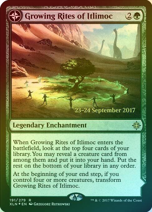 Growing Rites of Itlimoc // Itlimoc, Cradle of the Sun - Prerelease Promo (Foil) (XLN)
