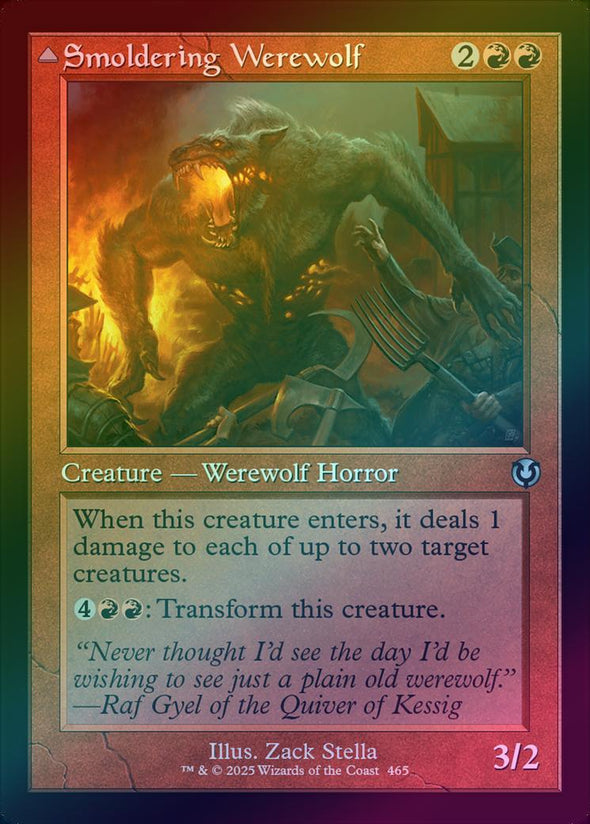 Smoldering Werewolf // Erupting Dreadwolf - Retro Frame (Foil) (INR)