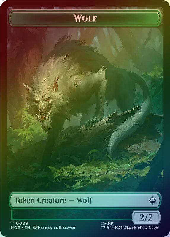 Goblin Army (003) // Wolf Token (Foil) (THOB)
